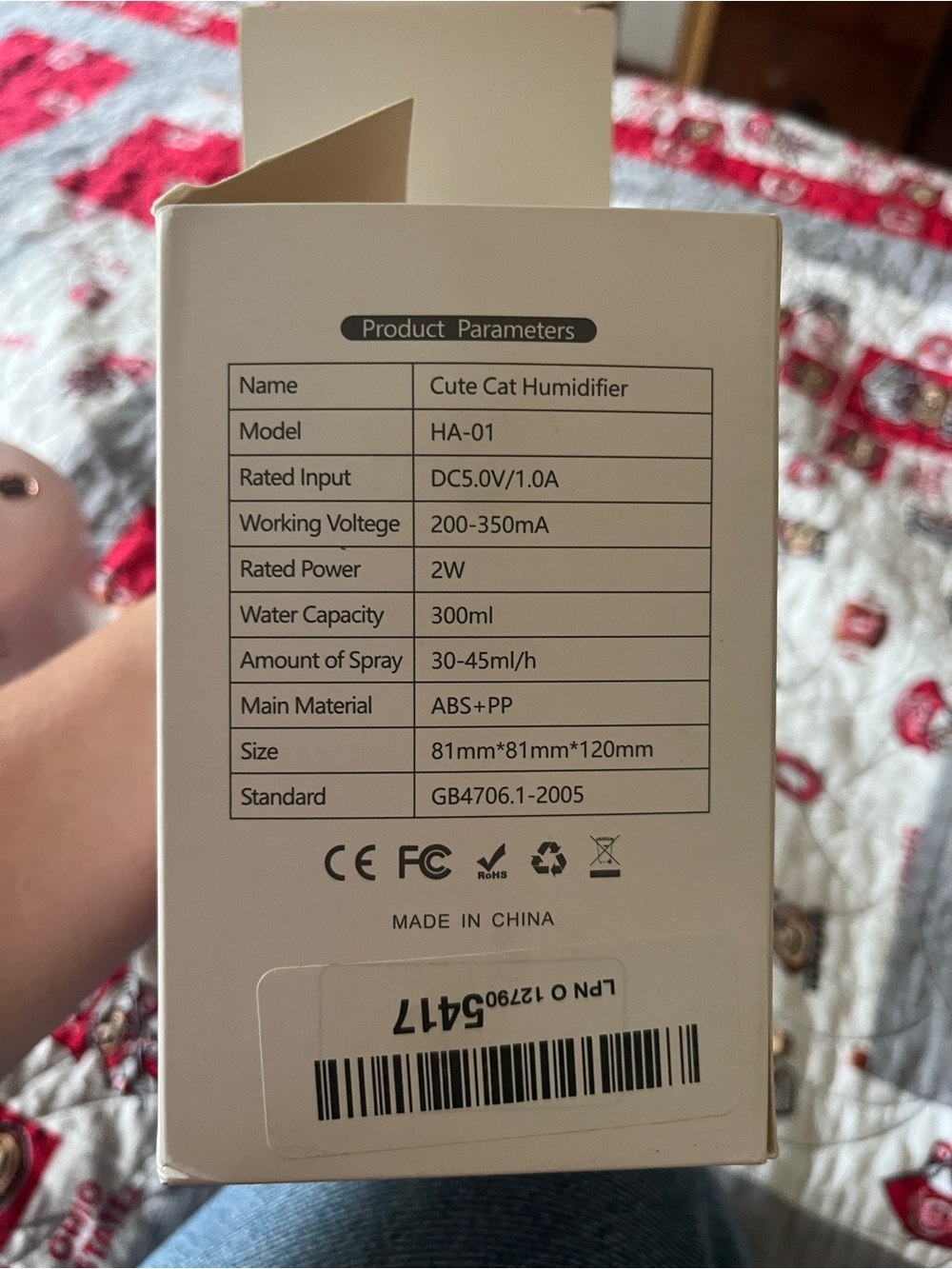 Pink and Gold Mini Humidifier - Portable - Picture 6 of 6